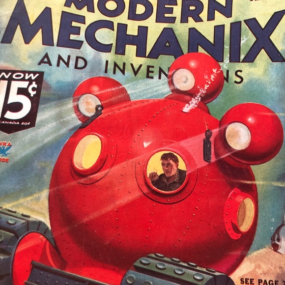 1935 Modern Mechanix Magazine Ephemera Futurism - Picture 2 of 8